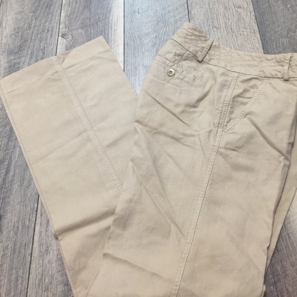 96 off J. Crew Pants J. Crew Favorite Fit Cotton Linen Ladies Pants